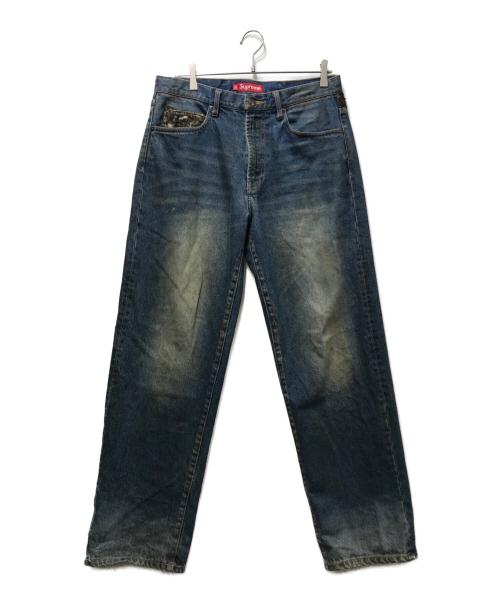 SUPREME（シュプリーム）SUPREME (シュプリーム) leopard faux fur loose fit jean インディゴ サイズ:30の古着・服飾アイテム