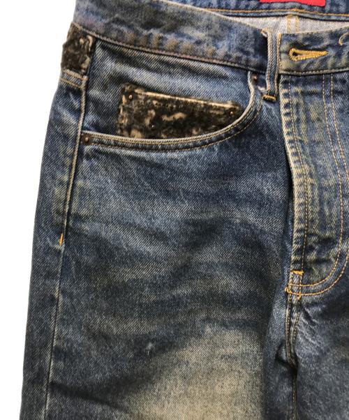 SUPREME（シュプリーム）SUPREME (シュプリーム) leopard faux fur loose fit jean インディゴ サイズ:30の古着・服飾アイテム