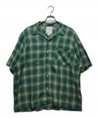 ALONEアローン）の古着「Rayon Shirt Check GRN」｜グリーン