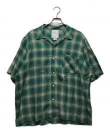 ALONE（アローン）の古着「Rayon Shirt Check GRN」｜グリーン
