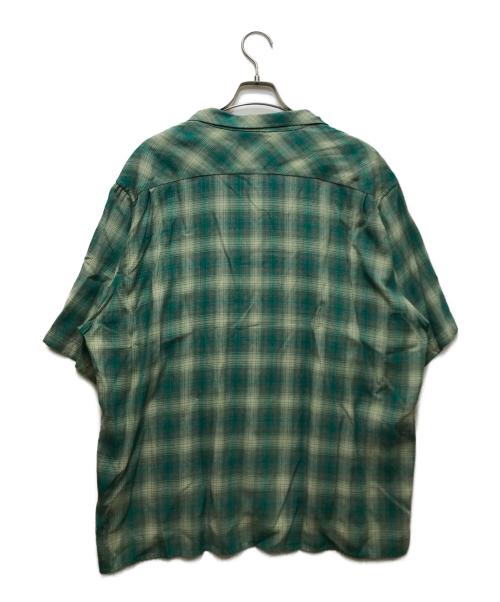 ALONE（アローン）ALONE (アローン) Rayon Shirt Check GRN グリーン サイズ:4の古着・服飾アイテム