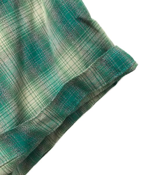 ALONE（アローン）ALONE (アローン) Rayon Shirt Check GRN グリーン サイズ:4の古着・服飾アイテム