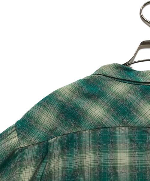 ALONE（アローン）ALONE (アローン) Rayon Shirt Check GRN グリーン サイズ:4の古着・服飾アイテム