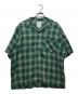 ALONE（アローン）の古着「Rayon Shirt Check GRN」｜グリーン