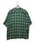 ALONE (アローン) Rayon Shirt Check GRN グリーン サイズ:4：10000円