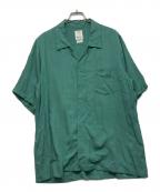 VISVIMビズビム）の古着「FREE EDGE SHIRT S/S」｜グリーン