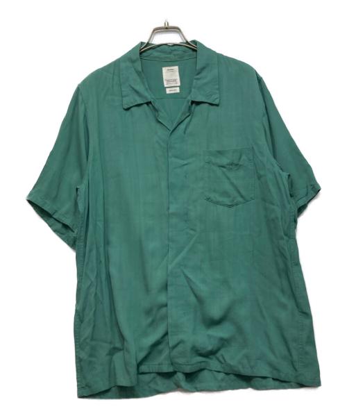 VISVIM（ビズビム）VISVIM (ビズビム) FREE EDGE SHIRT S/S グリーン サイズ:Lの古着・服飾アイテム