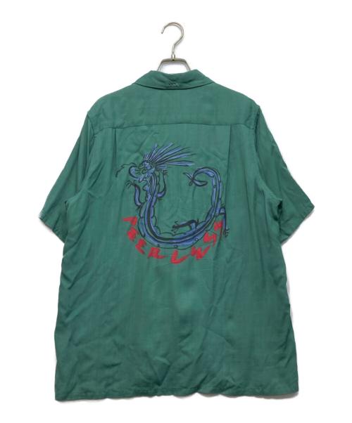 VISVIM（ビズビム）VISVIM (ビズビム) FREE EDGE SHIRT S/S グリーン サイズ:Lの古着・服飾アイテム
