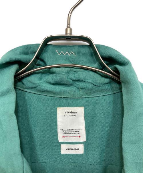 VISVIM（ビズビム）VISVIM (ビズビム) FREE EDGE SHIRT S/S グリーン サイズ:Lの古着・服飾アイテム
