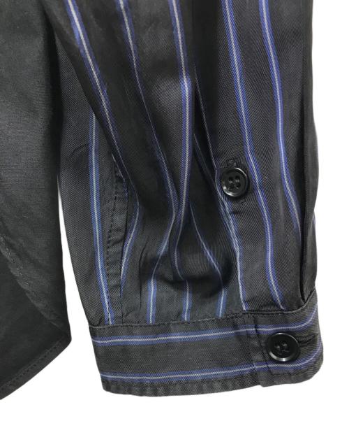 Yohji Yamamoto pour homme（ヨウジヤマモト プールオム）Yohji Yamamoto pour homme (ヨウジヤマモト プールオム) 19SS ストール付きシャツ HH-B06-800 ブラック サイズ:2の古着・服飾アイテム