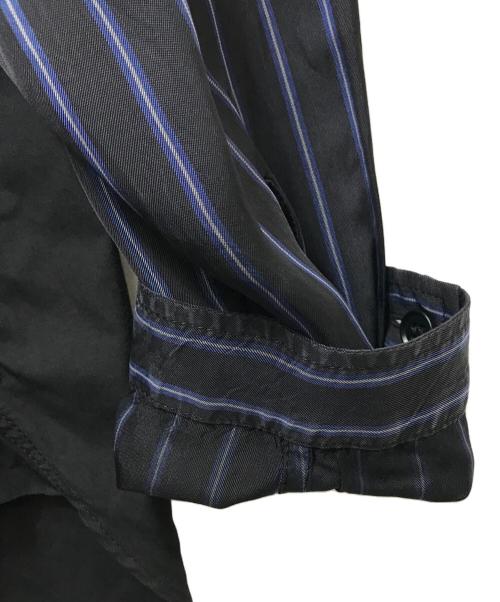 Yohji Yamamoto pour homme（ヨウジヤマモト プールオム）Yohji Yamamoto pour homme (ヨウジヤマモト プールオム) 19SS ストール付きシャツ HH-B06-800 ブラック サイズ:2の古着・服飾アイテム