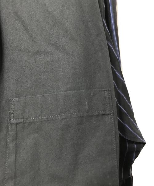 Yohji Yamamoto pour homme（ヨウジヤマモト プールオム）Yohji Yamamoto pour homme (ヨウジヤマモト プールオム) 19SS ストール付きシャツ HH-B06-800 ブラック サイズ:2の古着・服飾アイテム