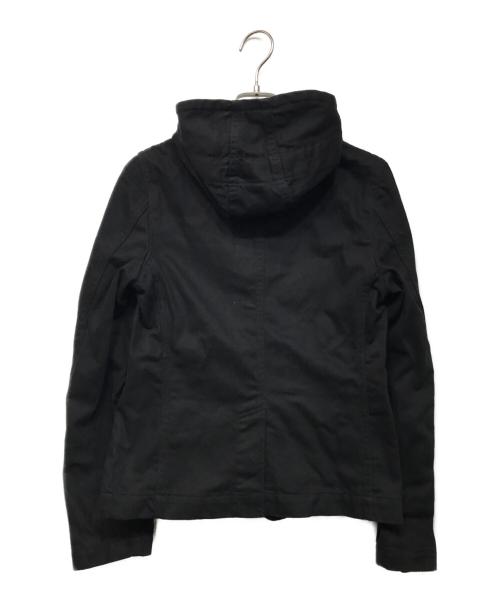 BLACK COMME des GARCONS（ブラックコムデギャルソン）BLACK COMME des GARCONS (ブラックコムデギャルソン) フーデッドジャケット ブラック サイズ:XSの古着・服飾アイテム