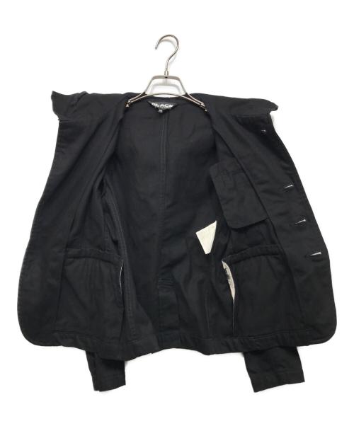 BLACK COMME des GARCONS（ブラックコムデギャルソン）BLACK COMME des GARCONS (ブラックコムデギャルソン) フーデッドジャケット ブラック サイズ:XSの古着・服飾アイテム