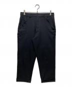 BLACK COMME des GARCONSブラックコムデギャルソン）の古着「クロップド ポリエステル縮絨パンツ　IO-P003　AD2014」｜ブラック