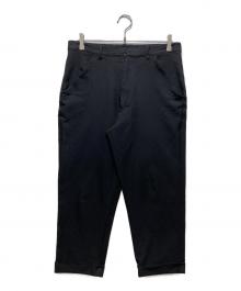 BLACK COMME des GARCONS（ブラックコムデギャルソン）の古着「クロップド ポリエステル縮絨パンツ　IO-P003　AD2014」｜ブラック