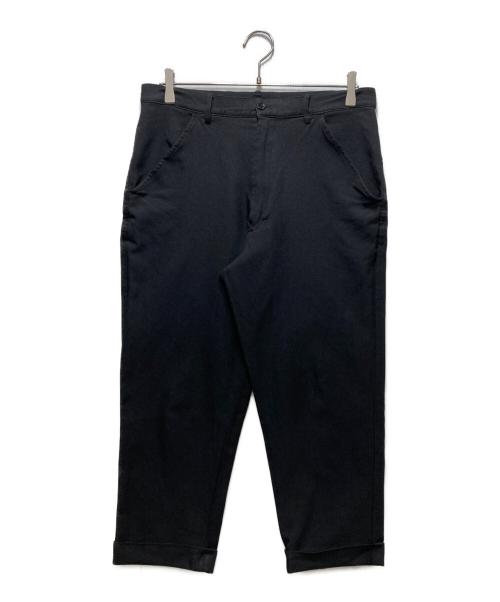 BLACK COMME des GARCONS（ブラックコムデギャルソン）BLACK COMME des GARCONS (ブラックコムデギャルソン) クロップド ポリエステル縮絨パンツ　IO-P003　AD2014 ブラック サイズ:Mの古着・服飾アイテム