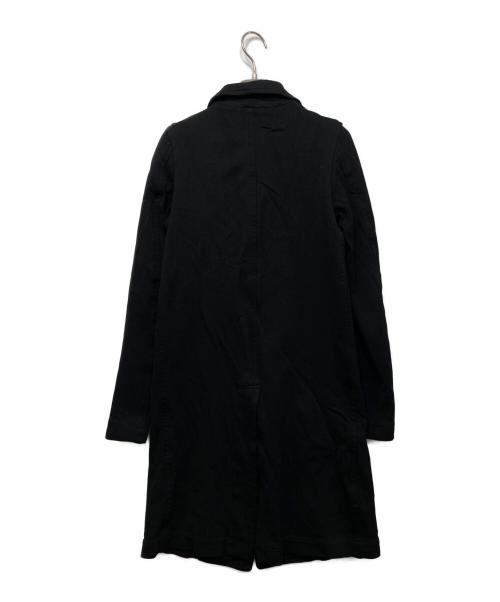 COMME des GARCONS COMME des GARCONS（コムデギャルソン コムデギャルソン）COMME des GARCONS COMME des GARCONS (コムデギャルソン コムデギャルソン) チェーンデザイン ポリエステル縮絨コート ブラック サイズ:SSの古着・服飾アイテム