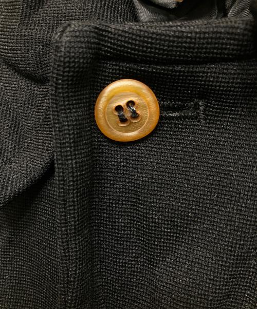 COMME des GARCONS COMME des GARCONS（コムデギャルソン コムデギャルソン）COMME des GARCONS COMME des GARCONS (コムデギャルソン コムデギャルソン) チェーンデザイン ポリエステル縮絨コート ブラック サイズ:SSの古着・服飾アイテム