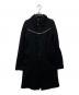 COMME des GARCONS COMME des GARCONS（コムデギャルソン コムデギャルソン）の古着「チェーンデザイン ポリエステル縮絨コート」｜ブラック