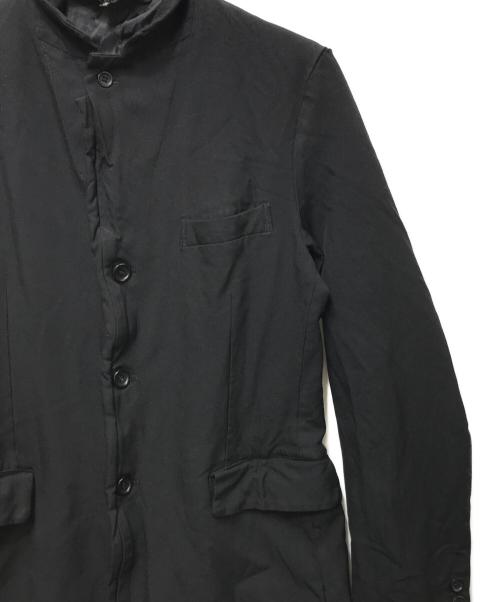BLACK COMME des GARCONS（ブラックコムデギャルソン）BLACK COMME des GARCONS (ブラックコムデギャルソン) ポリエステル縮絨 チェスターコート ブラック サイズ:Sの古着・服飾アイテム