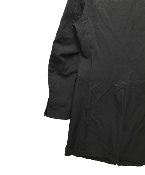 BLACK COMME des GARCONS（ブラックコムデギャルソン）BLACK COMME des GARCONS (ブラックコムデギャルソン) ポリエステル縮絨 チェスターコート ブラック サイズ:Sの古着・服飾アイテム