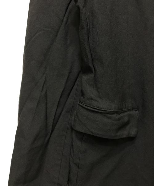 BLACK COMME des GARCONS（ブラックコムデギャルソン）BLACK COMME des GARCONS (ブラックコムデギャルソン) ポリエステル縮絨 チェスターコート ブラック サイズ:Sの古着・服飾アイテム