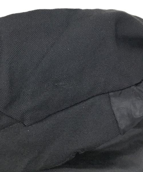 BLACK COMME des GARCONS（ブラックコムデギャルソン）BLACK COMME des GARCONS (ブラックコムデギャルソン) ポリエステル縮絨 チェスターコート ブラック サイズ:Sの古着・服飾アイテム