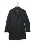 BLACK COMME des GARCONS（ブラックコムデギャルソン）の古着「ポリエステル縮絨 チェスターコート」｜ブラック