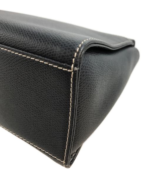LOEWE（ロエベ）LOEWE (ロエベ) アナグラムレザーショルダーバッグ ネイビーの古着・服飾アイテム