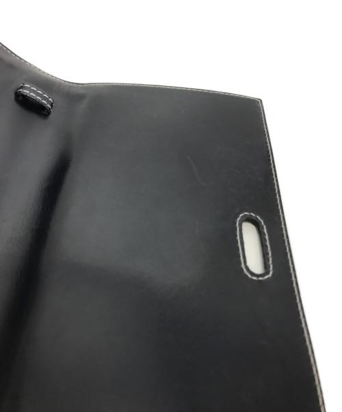 LOEWE（ロエベ）LOEWE (ロエベ) アナグラムレザーショルダーバッグ ネイビーの古着・服飾アイテム