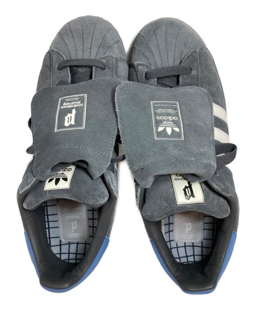 adidas（アディダス）adidas (アディダス) POINTLESS JOURNEY atmos (アトモス) Superstar 2 グレー サイズ:27㎝の古着・服飾アイテム