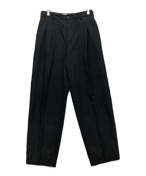 COMME des GARCONS HOMME（コムデギャルソン オム）COMME des GARCONS HOMME (コムデギャルソン オム) ウール2タックスラックス ブラック サイズ:Sの古着・服飾アイテム