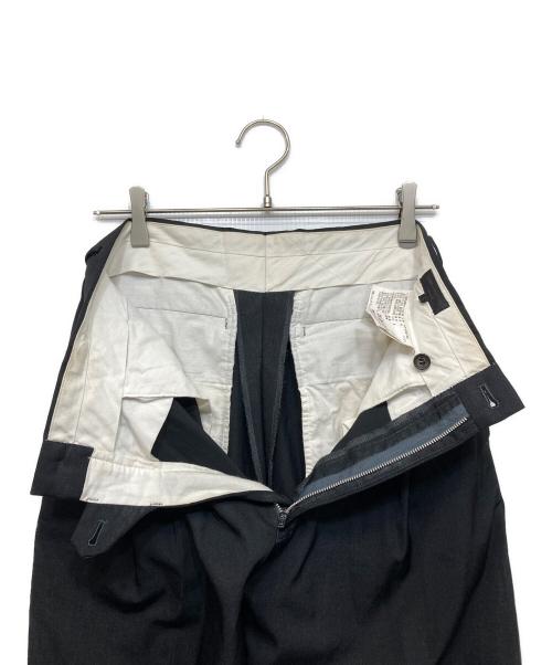 COMME des GARCONS HOMME（コムデギャルソン オム）COMME des GARCONS HOMME (コムデギャルソン オム) ウール2タックスラックス ブラック サイズ:Sの古着・服飾アイテム