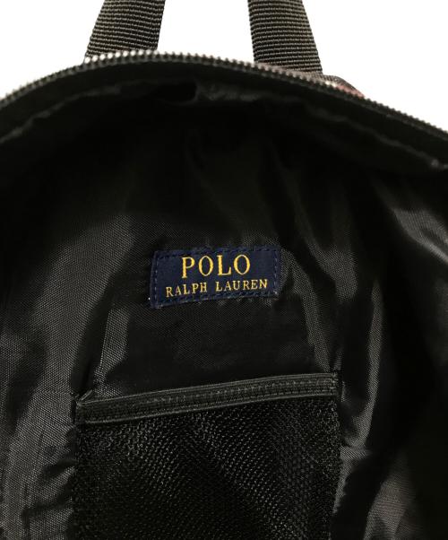 POLO RALPH LAUREN（ポロ・ラルフローレン）POLO RALPH LAUREN (ポロ・ラルフローレン) ビッグポニー刺繍リュック ブラックの古着・服飾アイテム