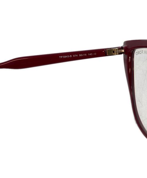 TOM FORD（トムフォード）TOM FORD (トムフォード) サングラス TF5843-B  ケース,メガネ拭き付 レッド サイズ:SIZE 56□14の古着・服飾アイテム