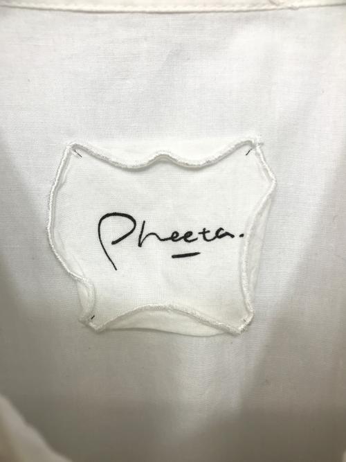 pheeta（フィータ）pheeta (フィータ) シャツワンピース ホワイト サイズ:実寸参照の古着・服飾アイテム
