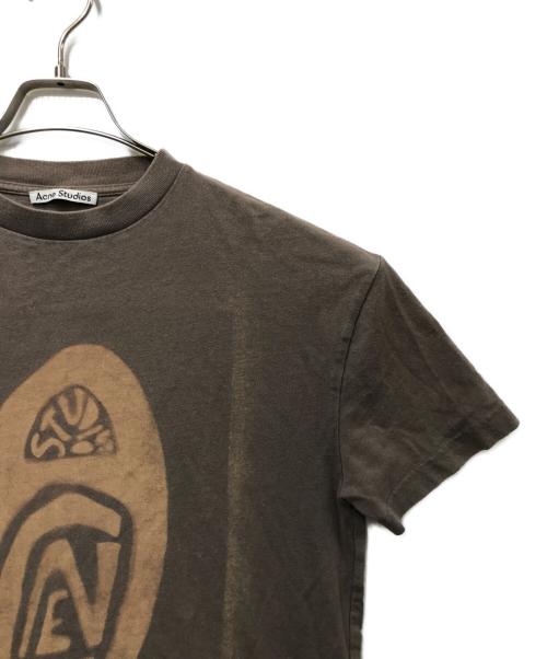 Acne studios（アクネ ストゥディオズ）ACNE STUDIOS (アクネ ストゥディオズ) プリントTシャツ ブラウン サイズ:XXSの古着・服飾アイテム