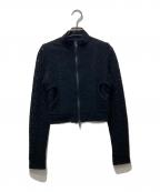 PERVERZEパーバーズ）の古着「Lace Tracking Tops/レーストラッキングトップス」｜ブラック