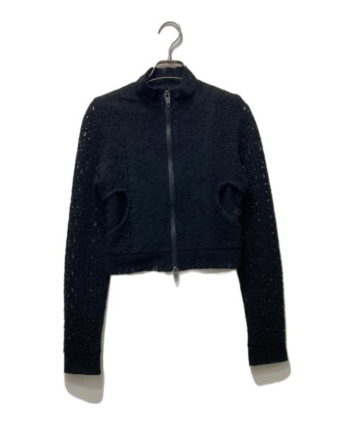PERVERZE（パーバーズ）PERVERZE (パーバーズ) Lace Tracking Tops/レーストラッキングトップス ブラック サイズ:Sの古着・服飾アイテム