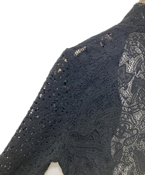 PERVERZE（パーバーズ）PERVERZE (パーバーズ) Lace Tracking Tops/レーストラッキングトップス ブラック サイズ:Sの古着・服飾アイテム
