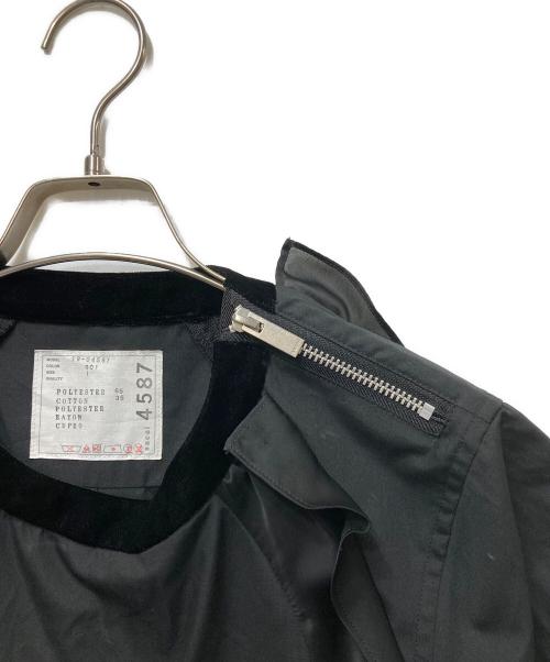 sacai（サカイ）sacai (サカイ) ドッキングフリルワンピース ブラック サイズ:FREEの古着・服飾アイテム