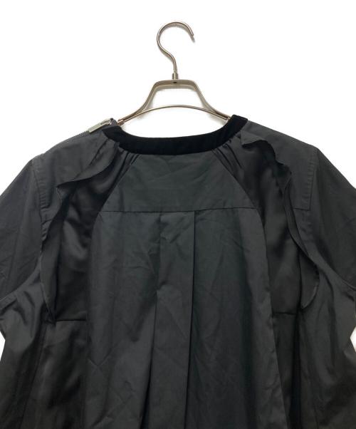 sacai（サカイ）sacai (サカイ) ドッキングフリルワンピース ブラック サイズ:FREEの古着・服飾アイテム