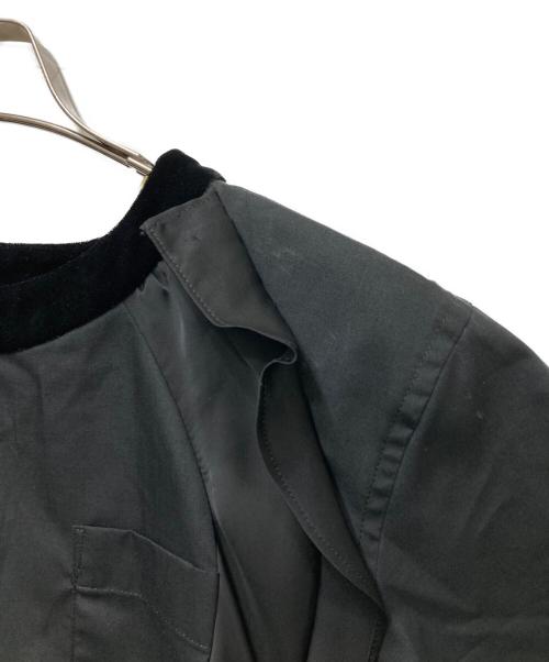 sacai（サカイ）sacai (サカイ) ドッキングフリルワンピース ブラック サイズ:FREEの古着・服飾アイテム