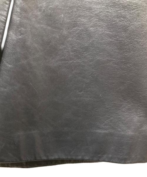 HELMUT LANG（ヘルムートラング）HELMUT LANG (ヘルムートラング) ラムレザースカート ブラック サイズ:6の古着・服飾アイテム