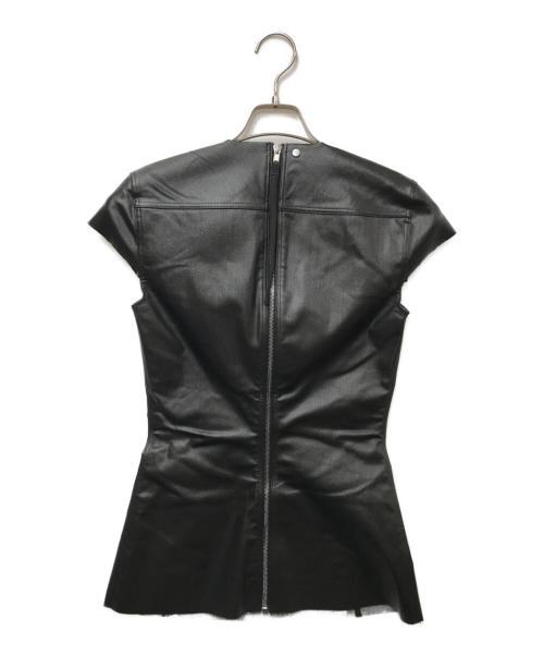 RICK OWENS（リックオウエンス）RICK OWENS (リックオウエンス) メタリック ノースリーブカットソー ブラック サイズ:40の古着・服飾アイテム