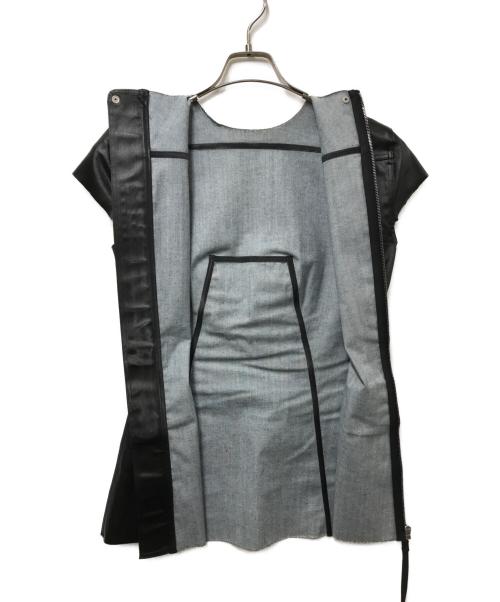 RICK OWENS（リックオウエンス）RICK OWENS (リックオウエンス) メタリック ノースリーブカットソー ブラック サイズ:40の古着・服飾アイテム