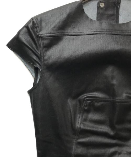 RICK OWENS（リックオウエンス）RICK OWENS (リックオウエンス) メタリック ノースリーブカットソー ブラック サイズ:40の古着・服飾アイテム
