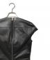 中古・古着 RICK OWENS (リックオウエンス) メタリック ノースリーブカットソー ブラック サイズ:40：18000円