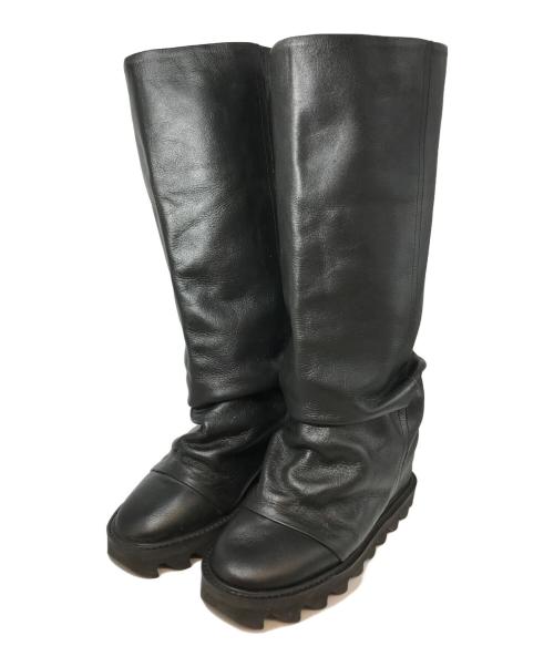 ZUCCA（ズッカ）ZUCCA (ズッカ) パンツブーツ ブラック サイズ:5の古着・服飾アイテム